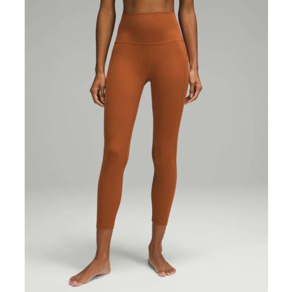 Lululemon Align High-Rise Pant with Pockets 25" Sable Orange W5DCES Yoga Size 6 - Picture 1 of 11